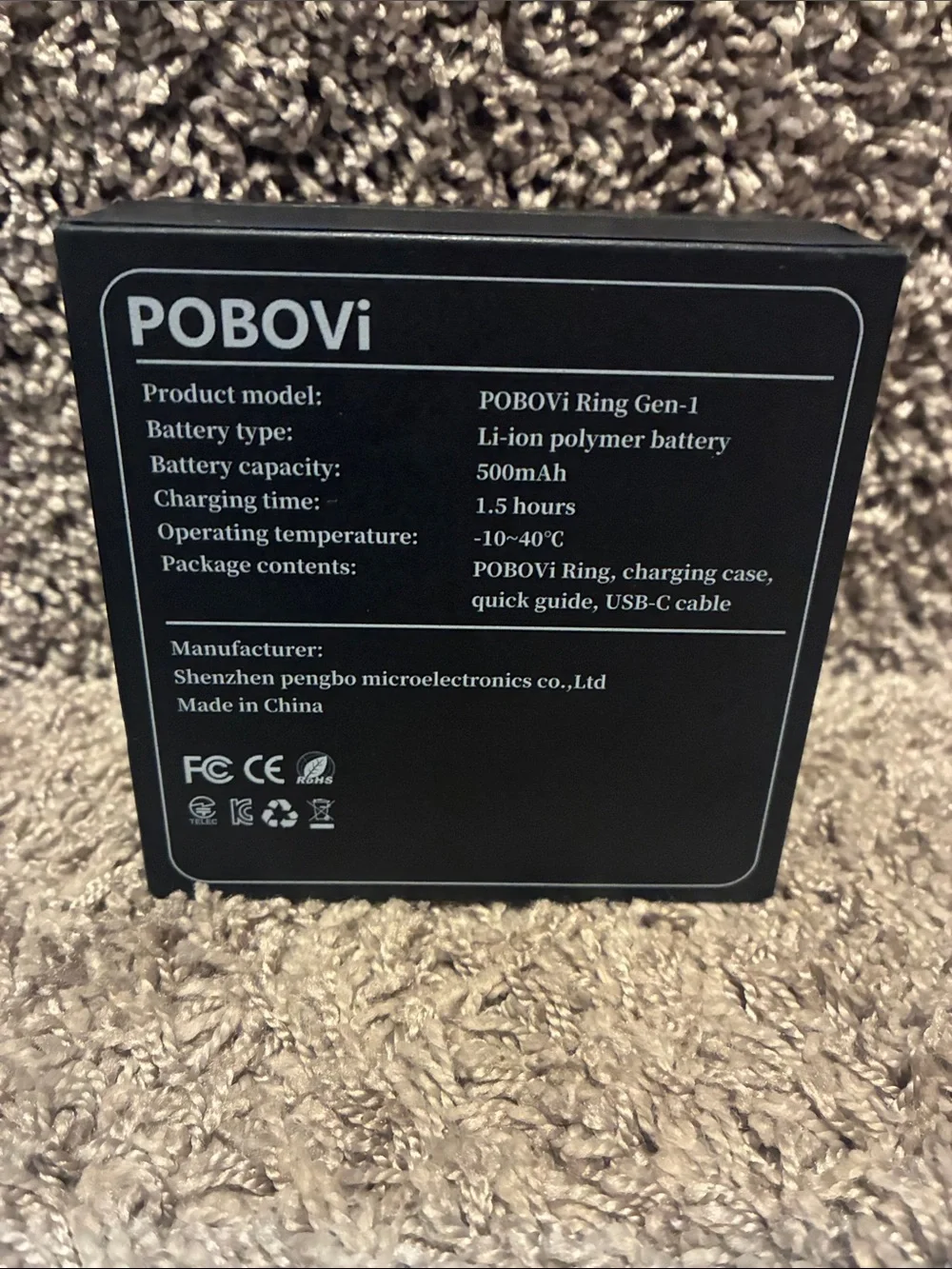 POBOVi Smart Ring gen 1  rose gold size 9